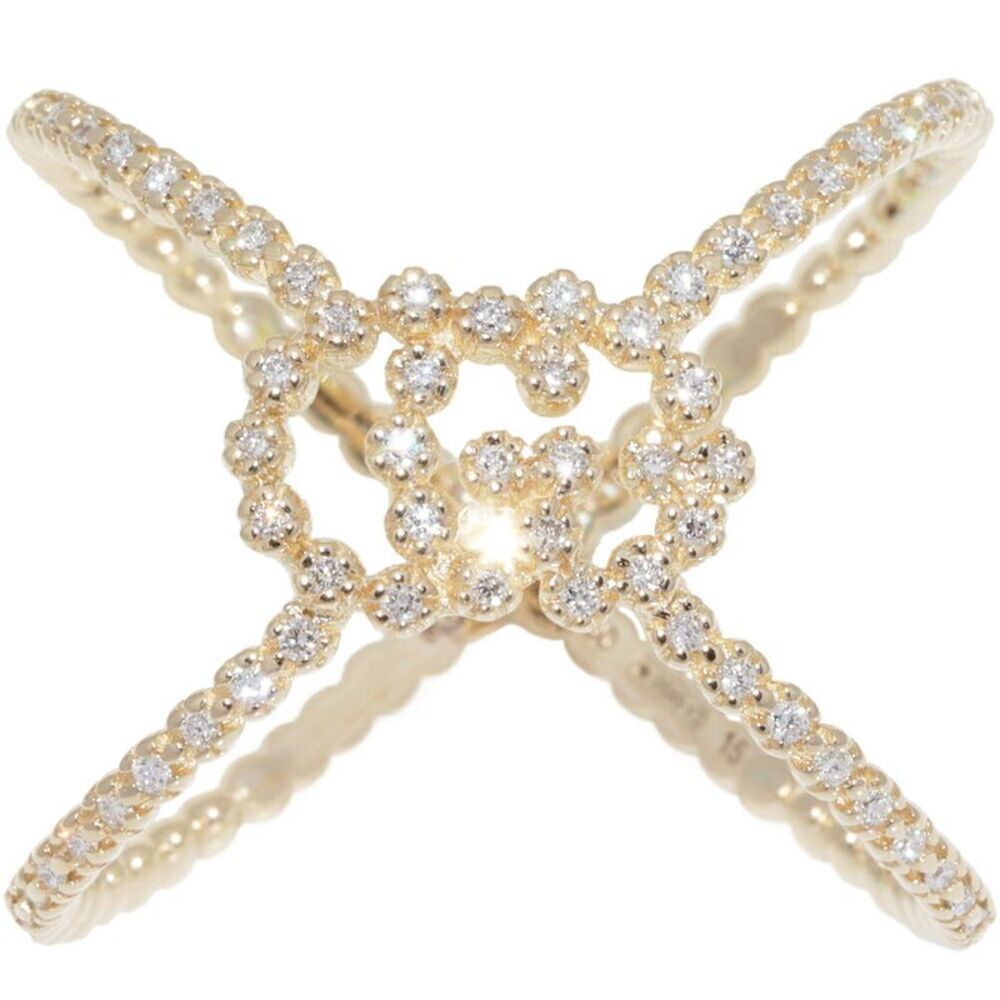 Gucci K18YG Diamond Ring